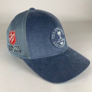 Black Clover The Salvation Army Blue Gray Corduroy Snapback Trucker Hat